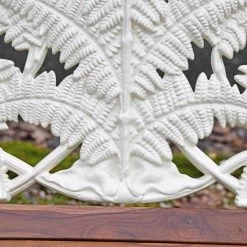 "Coalbrookdale" Cream Two Seater Garden Bench -Garden Supply Discount Store coalbrookdale two seater garden bench 9