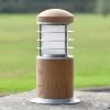 Compact Driveway Wooden Bollard Light 24cm 2 Compact Driveway Wooden Bollard Light 24cm -Garden Supply Discount Store compact driveway wooden bollard light 5