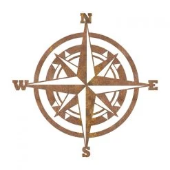 Rustic Compass Wall Art