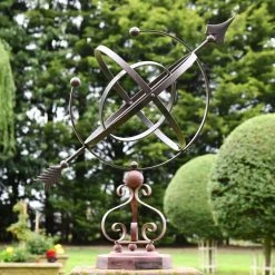 "Concordia" Armillary Wrought Iron Scroll Design - 77cm -Garden Supply Discount Store concordia armillary wrought iron scroll design 12