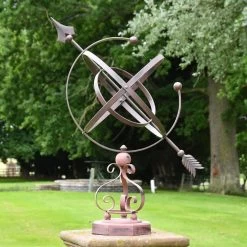"Concordia" Armillary Wrought Iron Scroll Design - 77cm -Garden Supply Discount Store concordia armillary wrought iron scroll design 14