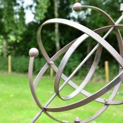 "Concordia" Armillary Wrought Iron Scroll Design - 77cm -Garden Supply Discount Store concordia armillary wrought iron scroll design 7