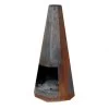 Contemporary Hexagonal Chiminea - 115cm -Garden Supply Discount Store contemporary hexagonal chiminea 2