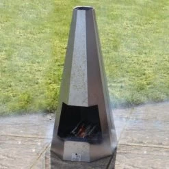 Contemporary Hexagonal Chiminea - 95cm