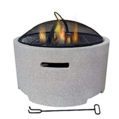 Contemporary Stone Effect Fire Pit