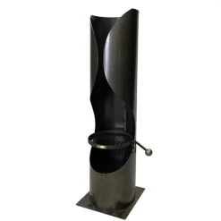 Curved Chimenea With Swing Arm Grill - 152cm