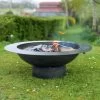 Curved Steel Bowl Fire Pit - 120cm 1 Curved Steel Bowl Fire Pit - 120cm -Garden Supply Discount Store curved steel bowl fire pit 1 1