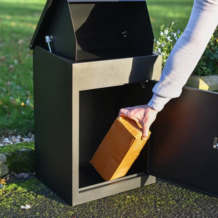 Deluxe Black "Bexley" Free Standing Parcel Box 5 Deluxe Black "Bexley" Free Standing Parcel Box - Image 3