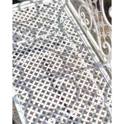 Deluxe "Cerberus" Ornate Two Seater Garden Bench In Antique White 23 Deluxe "Cerberus" Ornate Two Seater Garden Bench In Antique White -Garden Supply Discount Store deluxe cerberus ornate two seater garden bench 10