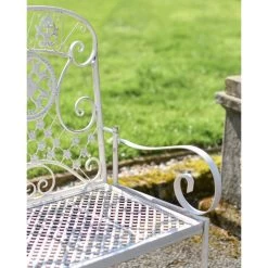 Deluxe "Cerberus" Ornate Two Seater Garden Bench In Antique White 24 Deluxe "Cerberus" Ornate Two Seater Garden Bench In Antique White -Garden Supply Discount Store deluxe cerberus ornate two seater garden bench 7