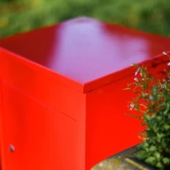 Deluxe Red "Bexley" Free Standing Parcel Box 19 Deluxe Red "Bexley" Free Standing Parcel Box -Garden Supply Discount Store deluxe red bexley free standing parcel box 3