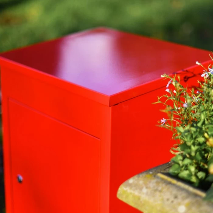 Deluxe Red "Bexley" Free Standing Parcel Box 9 Deluxe Red "Bexley" Free Standing Parcel Box - Image 7