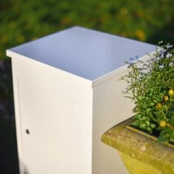 Deluxe White "Bexley" Free Standing Parcel Box 10 Deluxe White "Bexley" Free Standing Parcel Box -Garden Supply Discount Store deluxe square bexley free standing parcel box 2