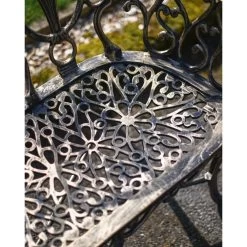 Deluxe Two-Seater Cast Aluminium "Rosebud" Garden Bench 13 Deluxe Two-Seater Cast Aluminium "Rosebud" Garden Bench -Garden Supply Discount Store deluxe two seater cast aluminium rosebud garden bench 5