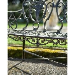 Deluxe Two-Seater Cast Aluminium "Rosebud" Garden Bench 16 Deluxe Two-Seater Cast Aluminium "Rosebud" Garden Bench -Garden Supply Discount Store deluxe two seater cast aluminium rosebud garden bench 7