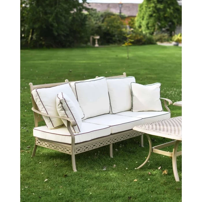 Deluxe Champagne "Elmswood" Outdoor Five Seater Furniture Sofa, Table & Chair Set 8 Deluxe Champagne "Elmswood" Outdoor Five Seater Furniture Sofa, Table & Chair Set - Image 6