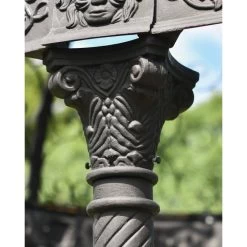 Deluxe Wrought Iron "Aurelia" Black Powder Coated Gazebo -Garden Supply Discount Store deluxe wrought iron 22aurelia 22 black powder coated gazebo 10