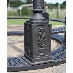 Deluxe Wrought Iron "Aurelia" Black Powder Coated Gazebo -Garden Supply Discount Store deluxe wrought iron 22aurelia 22 black powder coated gazebo 3
