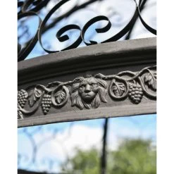 Deluxe Wrought Iron "Aurelia" Black Powder Coated Gazebo -Garden Supply Discount Store deluxe wrought iron 22aurelia 22 black powder coated gazebo 8