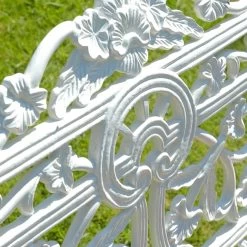 Belgravia Three Seater 9 Belgravia Three Seater -Garden Supply Discount Store detailed image of cast iron garden bench