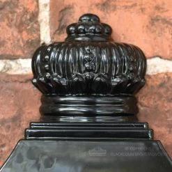 Plain Black Huntingdon Post Box 11 Plain Black Huntingdon Post Box -Garden Supply Discount Store detailed image of huntingdon finial