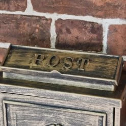 Antique "Oxford Rose" Wall Mounted Post Box -Garden Supply Discount Store dsc 1305 copy