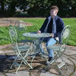 "Paignton Deluxe" Pale Green Garden Furniture Set -Garden Supply Discount Store dsc 3534