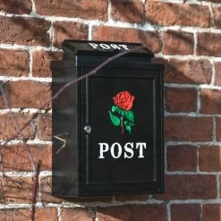 "Oxford Rose" Wall Mounted Post Box -Garden Supply Discount Store dsc 6197