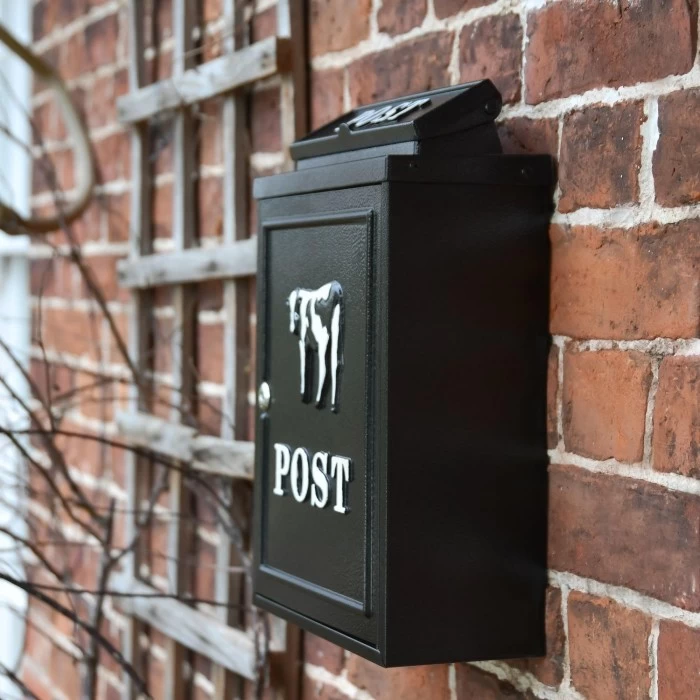 Black & White "Oxford" Holstein Wall Mounted Post Box 5 Black & White "Oxford" Holstein Wall Mounted Post Box - Image 3