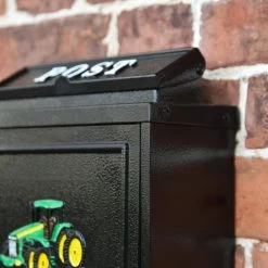 Black & Green "Oxford" Tractor Wall Mounted Post Box 13 Black & Green "Oxford" Tractor Wall Mounted Post Box -Garden Supply Discount Store dsc 7184