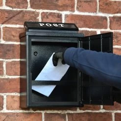 Black & Green "Oxford" Tractor Wall Mounted Post Box 16 Black & Green "Oxford" Tractor Wall Mounted Post Box -Garden Supply Discount Store dsc 7205