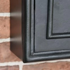 Black & Gold "Goldney" King George Curved Roof Post Box -Garden Supply Discount Store dsc 9511 copy