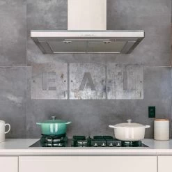 'EAT' Scrabble Square Letters- Unfinished Metal -Garden Supply Discount Store eat unfinished 3