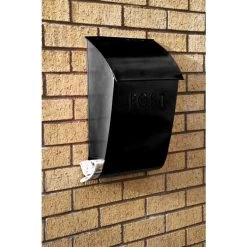 “Evening Hush” Black Berkley Post Box -Garden Supply Discount Store evening hush black berkley post box