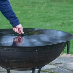 Kadai Fire Bowl Lid- 100cm -Garden Supply Discount Store fg414 lid 100 8