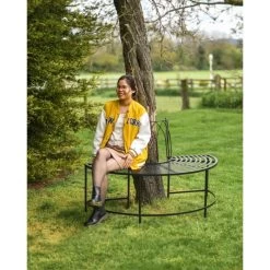 Wrought Iron "The Forest Of Atmos" Tree Bench -Garden Supply Discount Store forest of atmmos tree bench 6