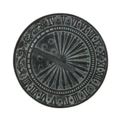 Free-Standing Verdigris Sundial & Column - 250mm 7 Free-Standing Verdigris Sundial & Column - 250mm -Garden Supply Discount Store free standing verdigris sundial column 1 1