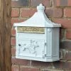 “Frostine" White Huntington Wall Mounted Post Box -Garden Supply Discount Store frostine white huntington wall mounted post box 1