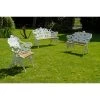 "Coalbrookdale" Complete Garden Bench Set -Garden Supply Discount Store full coalbrookdale website in white 1