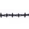 Black Steel Spiked Chains (Sold Per Metre) - Every Link Spikes -Garden Supply Discount Store galvanised steel black spiked chains 2 1 1 1