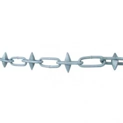 Galvanised Steel Spiked Chains (Sold Per Metre) - Alternative Spikes