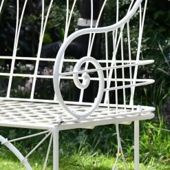 "The Claire" Wrought Iron Bench -Garden Supply Discount Store gb008 12