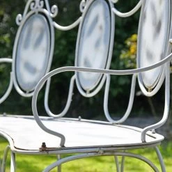 "Lady Josephina" Cameo Garden Bench -Garden Supply Discount Store gb028 gry 5