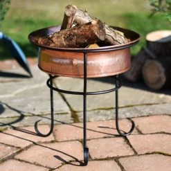 Copper Marrakech Fire Pit -Garden Supply Discount Store genuine copper marrakesh fire pit in garden