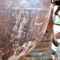 Giant Antique Rustic Grain Store Planter -Garden Supply Discount Store giant rustic planter 6