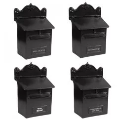 “Twilight Shadows” Black Goldhay Post Box 28 “Twilight Shadows” Black Goldhay Post Box -Garden Supply Discount Store gold hay post box personalisation 1