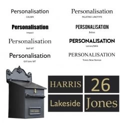 Black Goldhay Secure Post And Parcel Box For Gates 19 Black Goldhay Secure Post And Parcel Box For Gates -Garden Supply Discount Store goldhay personalisation writing