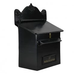 Black Goldhay Secure Post And Parcel Box For Gates 12 Black Goldhay Secure Post And Parcel Box For Gates -Garden Supply Discount Store goldhay personalisation writing 2