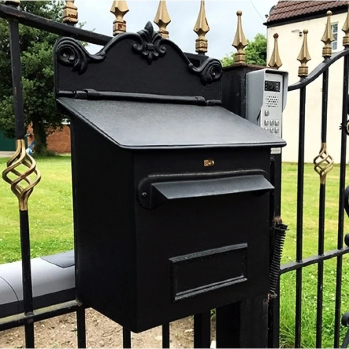 Black Goldhay Secure Post And Parcel Box For Gates 3 Black Goldhay Secure Post And Parcel Box For Gates