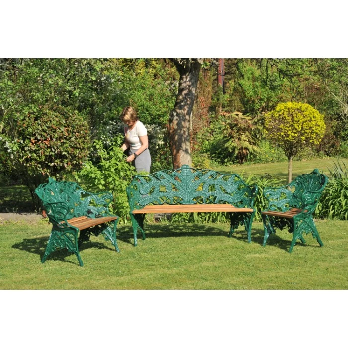 "Coalbrookdale" Complete Garden Bench Set 4 "Coalbrookdale" Complete Garden Bench Set - Image 2
